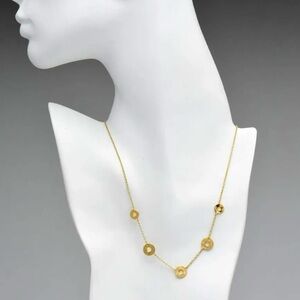 Ippolita 18K gold Senso Five Station Circle Necklace